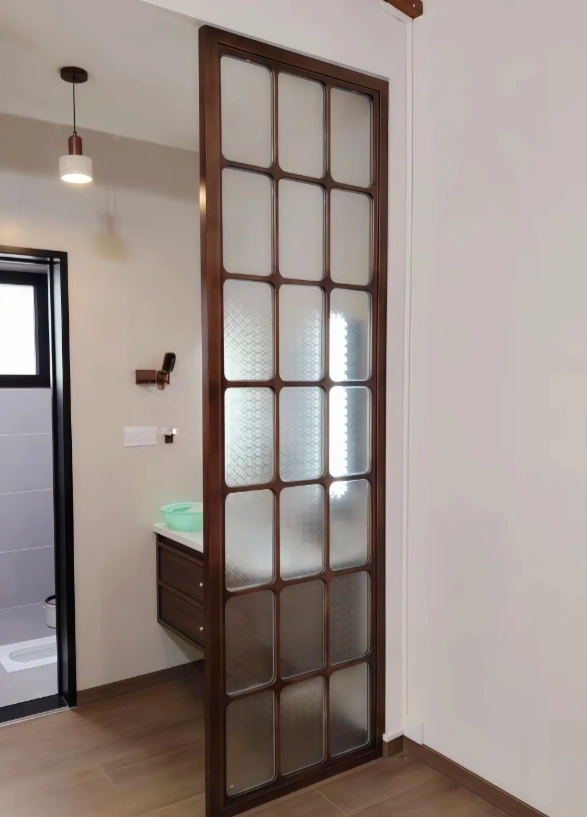 Glass — back-lacquered, fluted, antique mirror