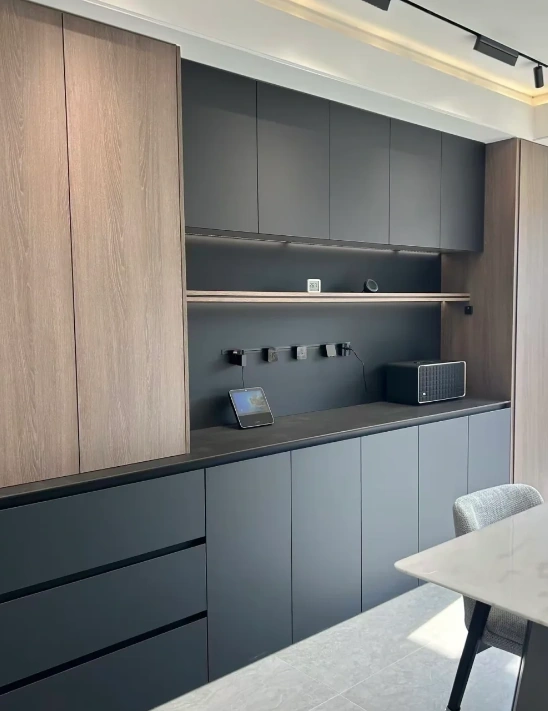 Italian lacquer & marquetry casework