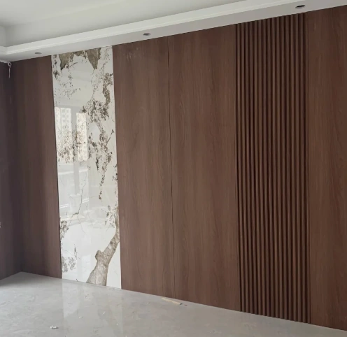 Timber, stone and metal as a single unit
