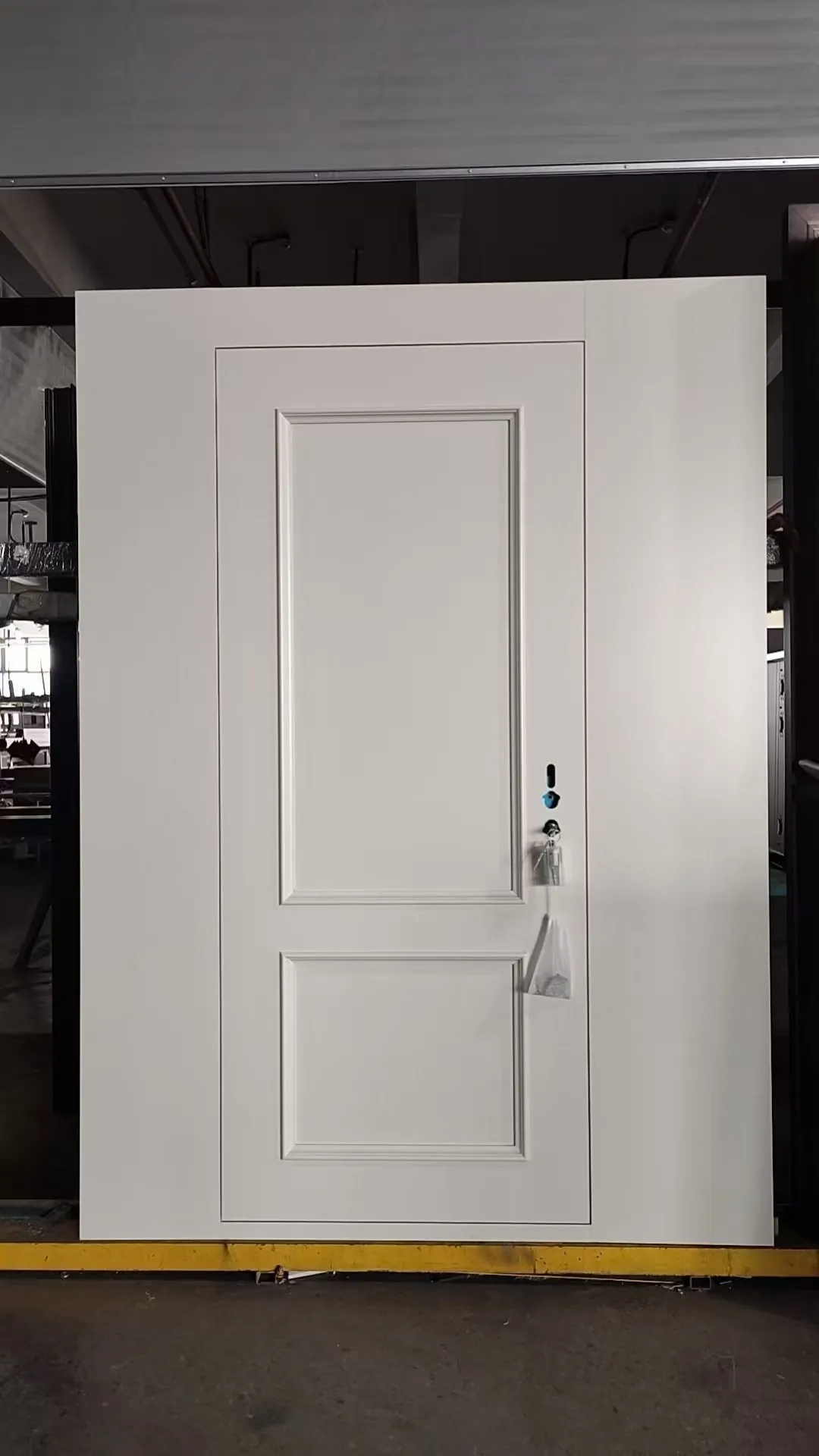 classic raised-panel cast aluminium door 3