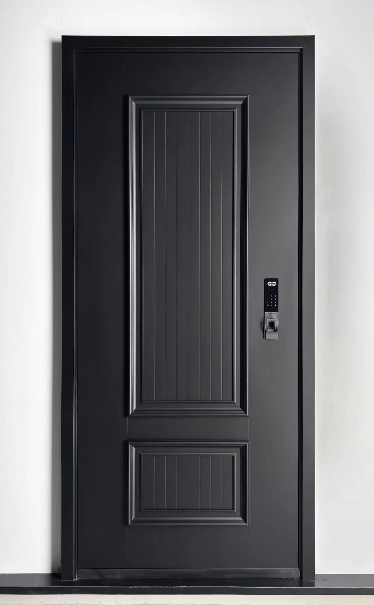 classic raised-panel cast aluminium door 8
