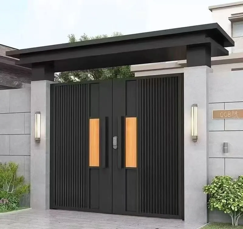 grand double-leaf cast aluminium entrance 4