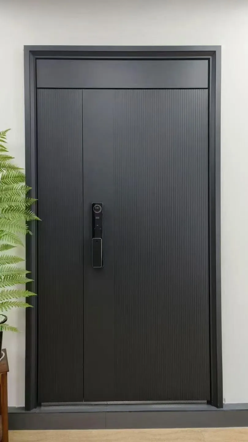 minimalist cast aluminium entrance door 7