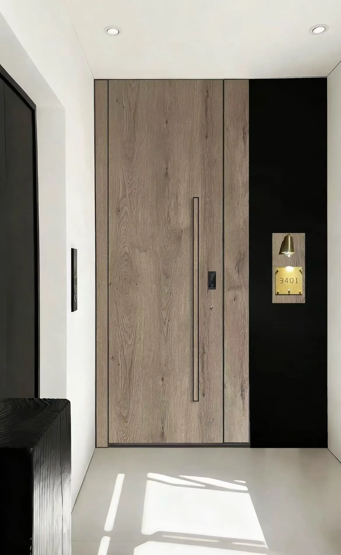 minimalist cast aluminium entrance door 10