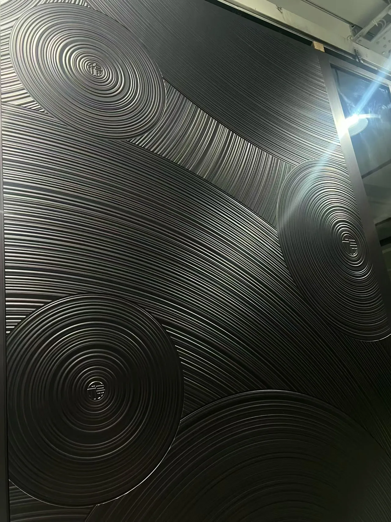 sculptural relief cast aluminium door 6